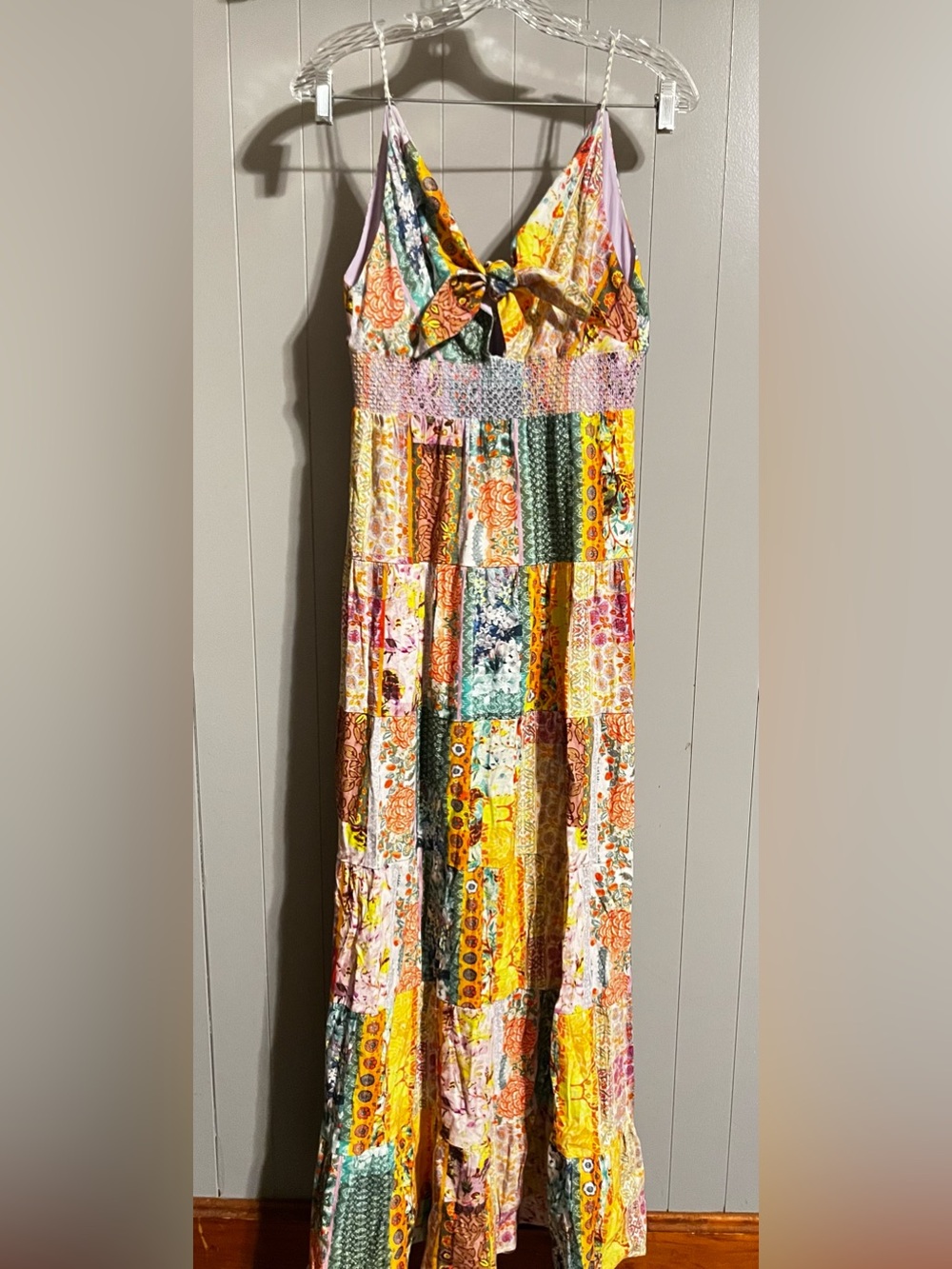 Alice + Olivia Karolina Patchwork Maxi Dress - Picture 1 of 10